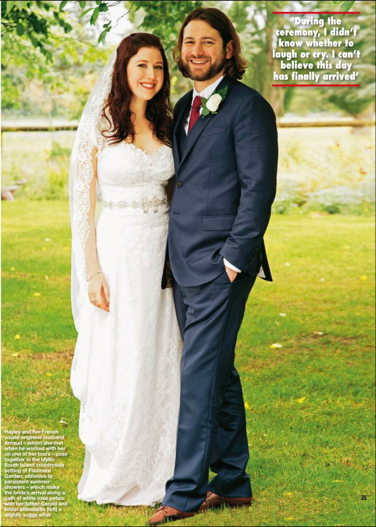 Hayley Westenra International Hwi Hayley And Arnaud Are Married